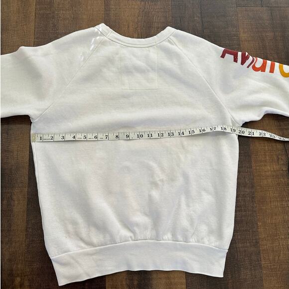 Aviator Nation Venice CA Rainbow Logo Crewneck Sweatshirt White Size XS - Picture 8 of 8